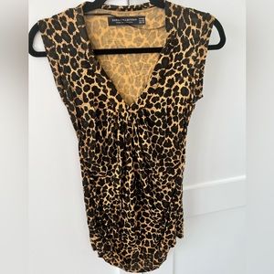 Zara Leopard Top